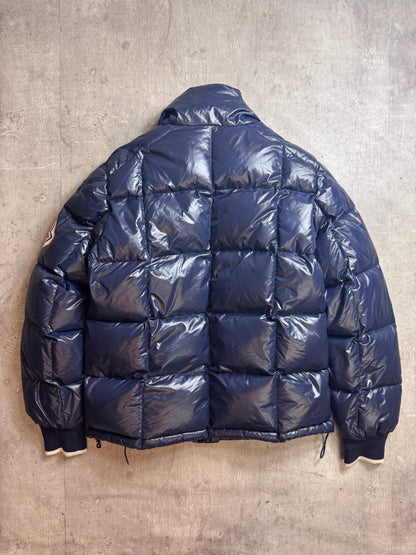 Moncler Navy Spellout Puffer Jacket