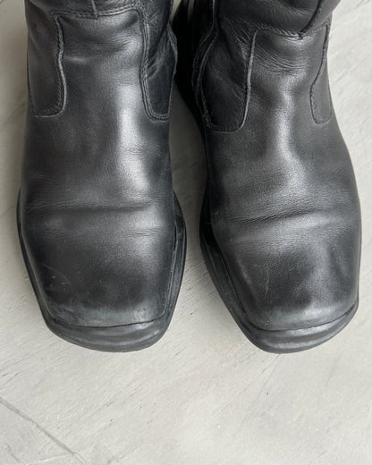 Prada FW99 Vibram Black Boots - UK 8
