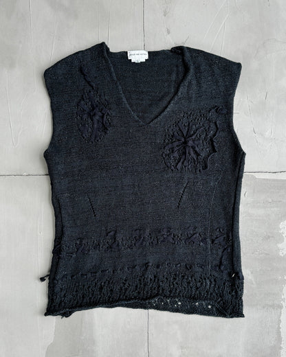 DRIES VAN NOTEN FLOWER KNIT VEST