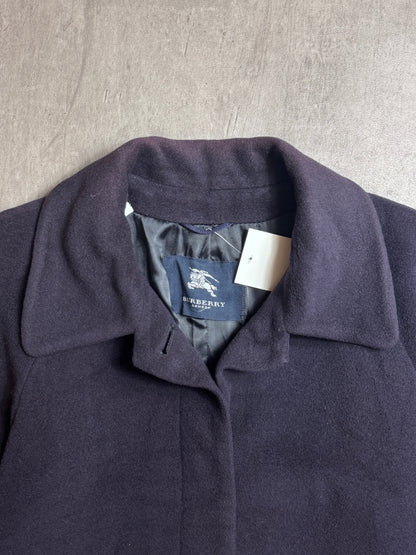 Burberry Wool Silk Lined Single Breasted Overcoat