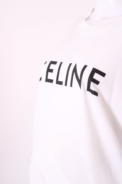 Celine Logo T-shirt White/ Black L | Default Title, Black