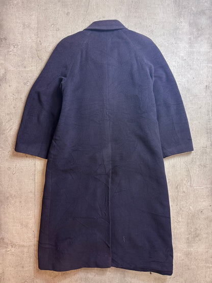 Burberry Wool Silk Lined Single Breasted Overcoat