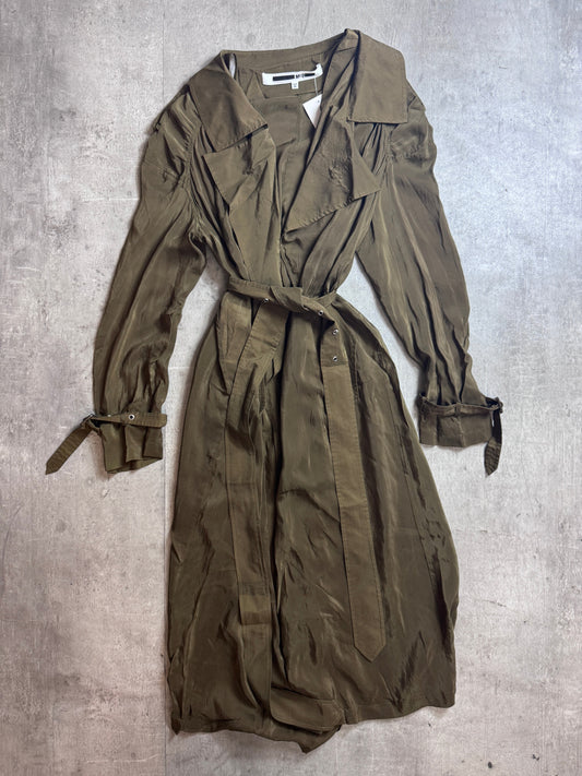 McQ Alexender McQueen Lightweight Khaki Overcoat