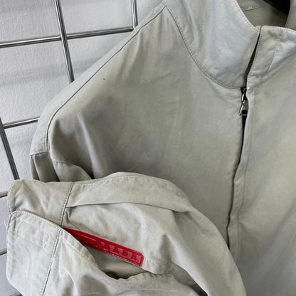 Prada Grey Beige 99/00 Technical Overshirt Jacket | Large, Multicoloured