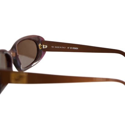 Fendi FS188 Oval Brown Sunglasses