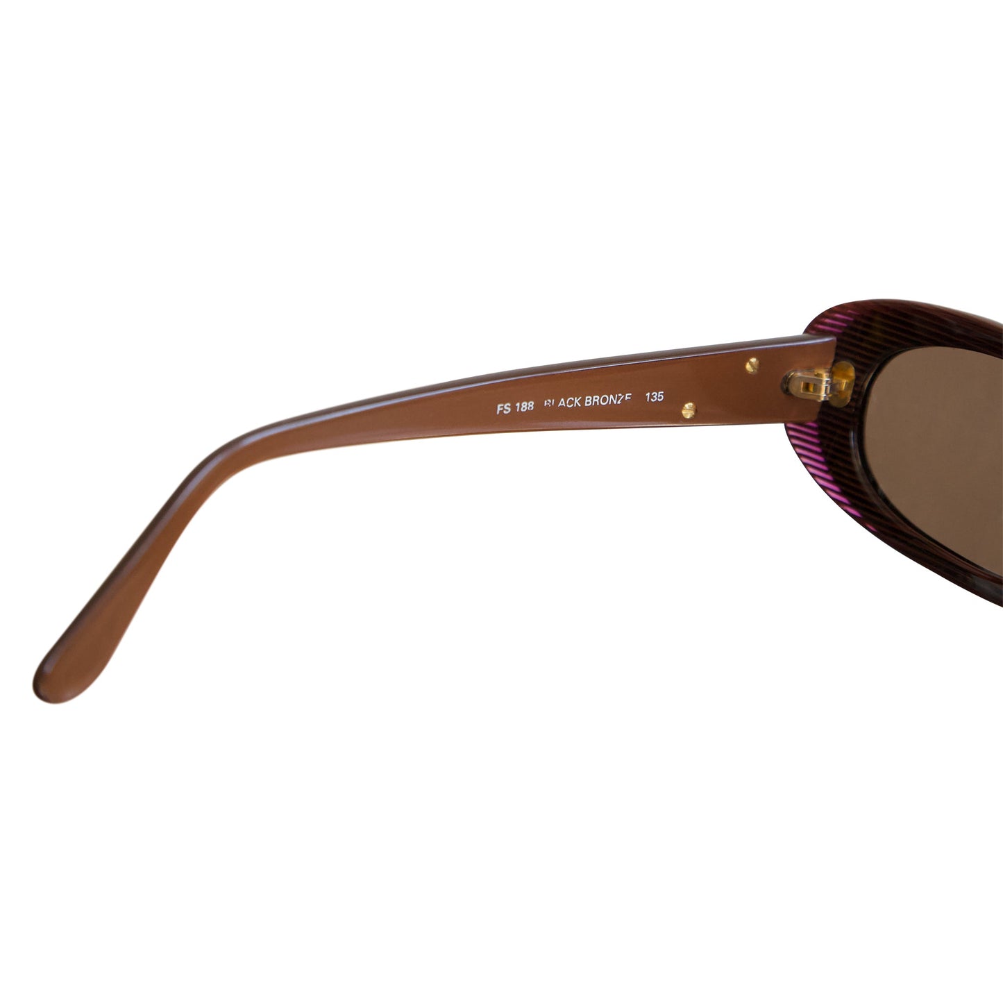 Fendi FS188 Oval Brown Sunglasses