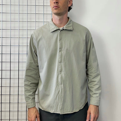 Prada Grey Beige 99/00 Technical Overshirt Jacket | Large, Multicoloured