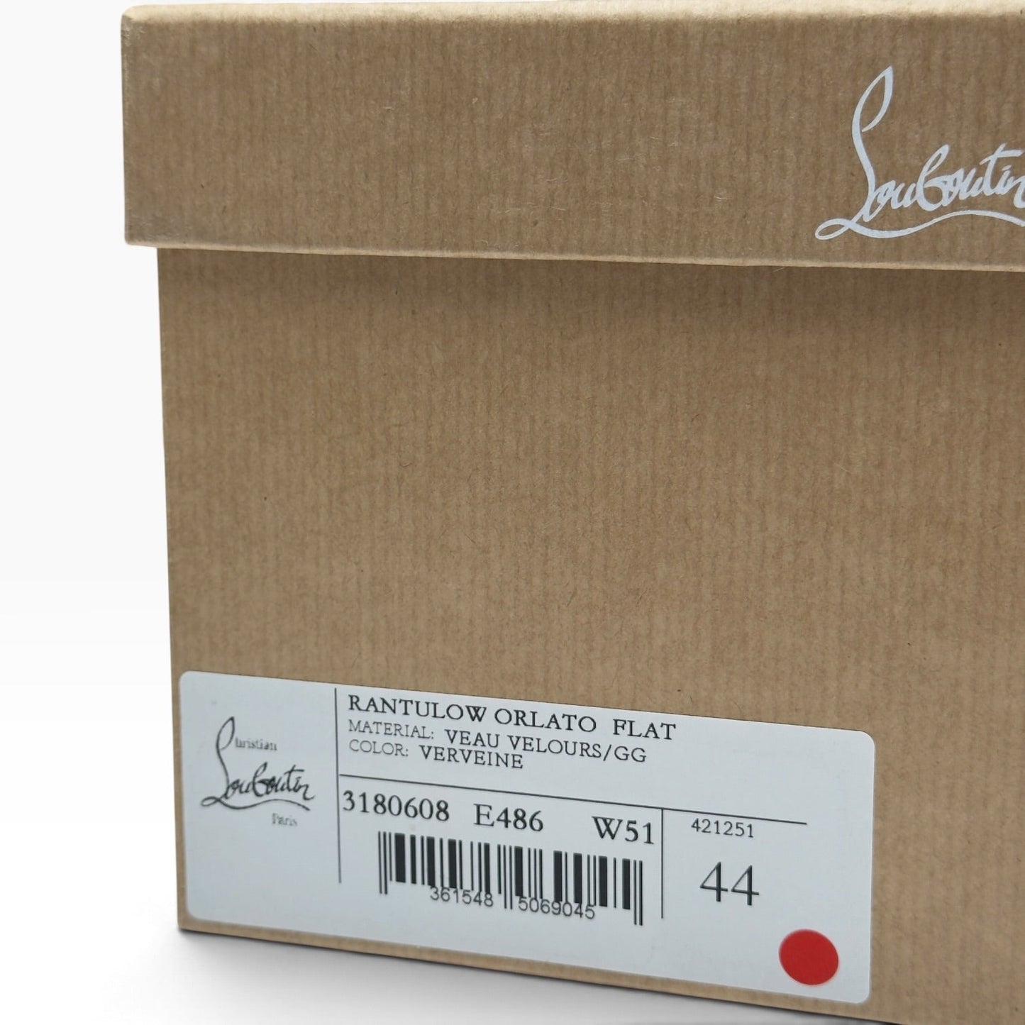 CHRISTIAN LOUBOUTIN RANTULOW ORLATO SUEDE SNEAKER VERVEINE 44 / UK10 | UK 10, Verveine