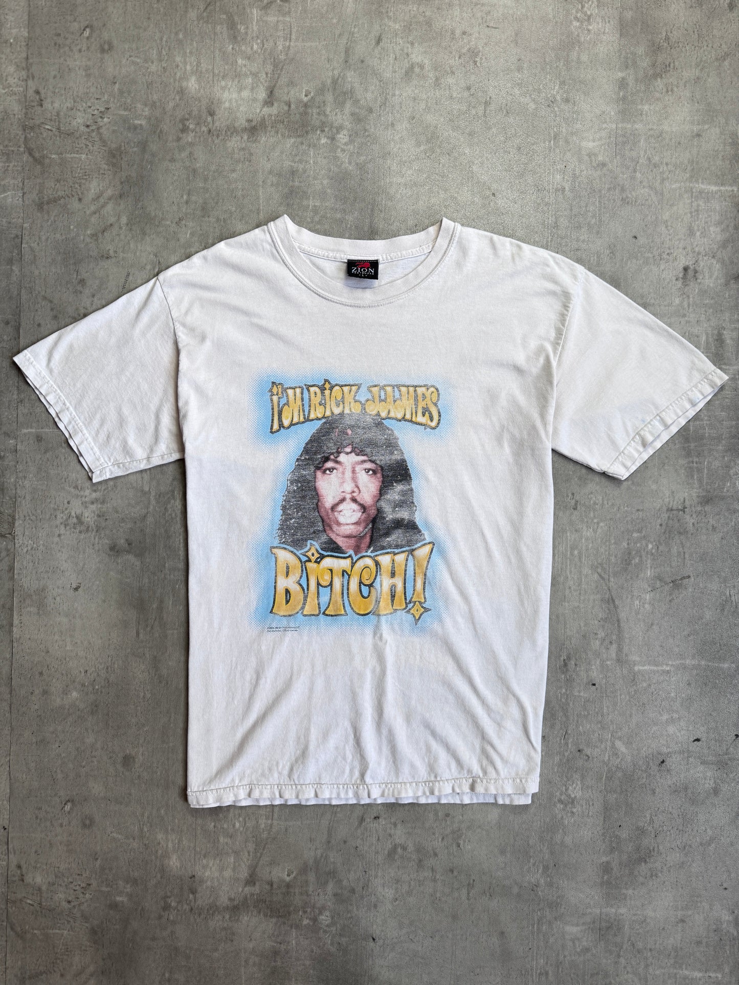 2004 Rick James B*tch Faded Graphic Tee