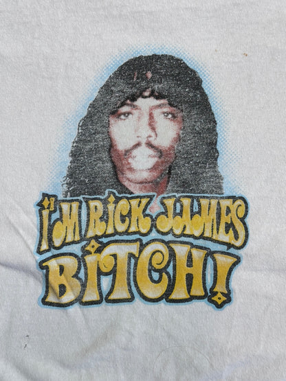 2004 Rick James B*tch Faded Graphic Tee