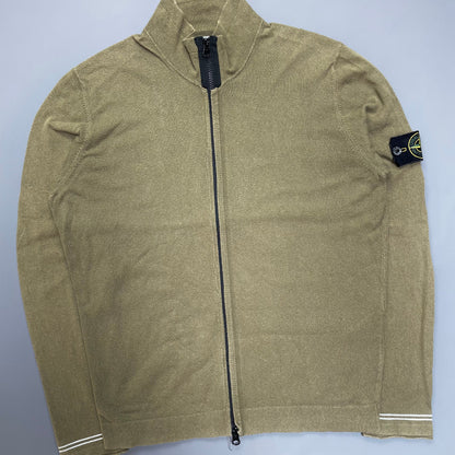Stone Island Khaki Green SS17 Lightweight Knit Jumper | Small, Green