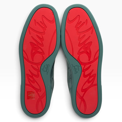 CHRISTIAN LOUBOUTIN RANTULOW ORLATO SUEDE SNEAKER VERVEINE 44 / UK10 | UK 10, Verveine