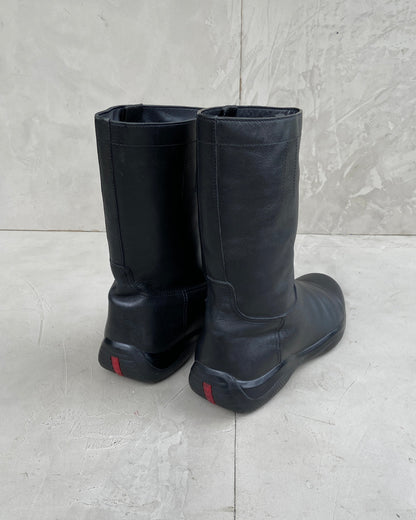 PRADA SPORT 2000'S LEATHER BOOT - UK 10 / EU 44.5