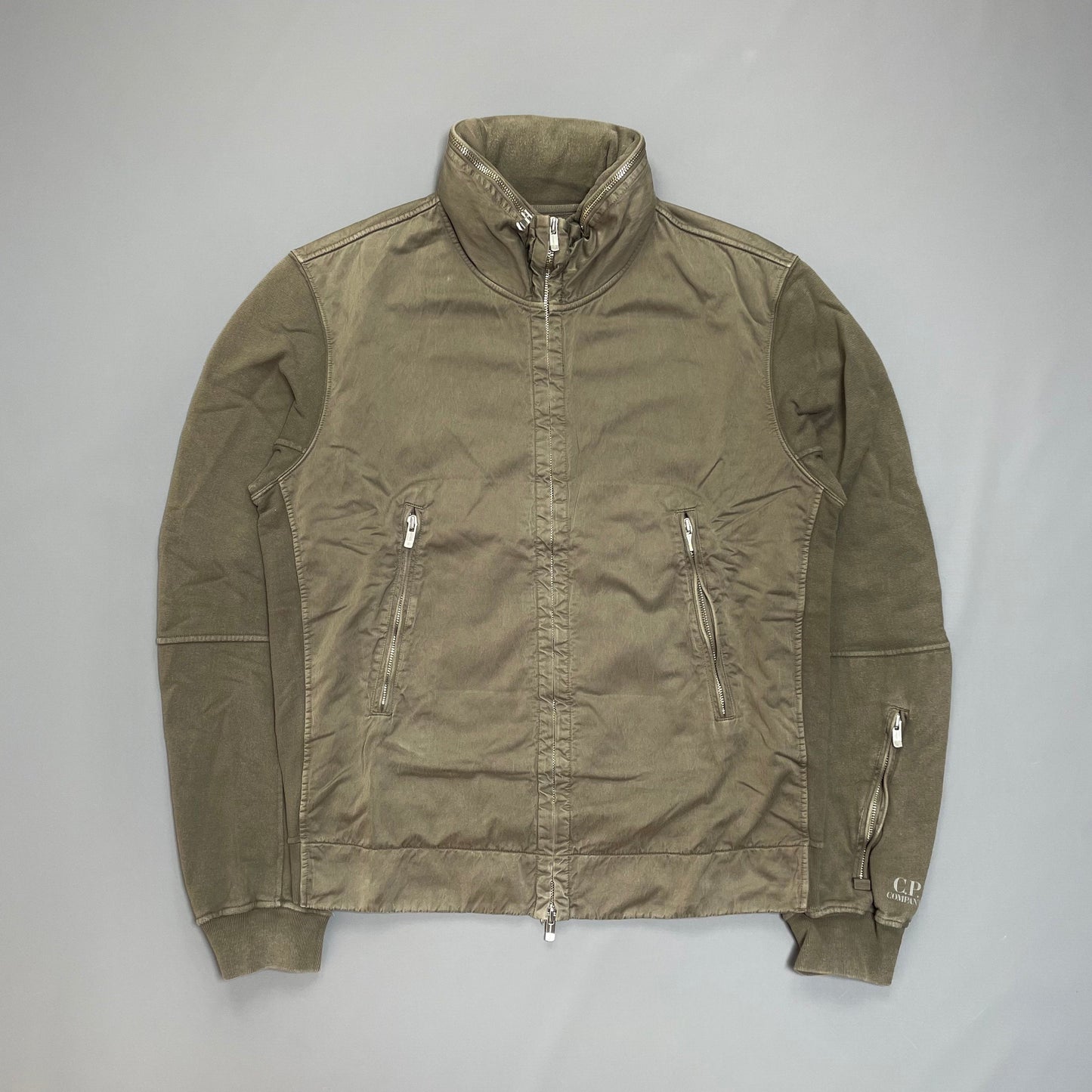 C.P. Company Brown Cotton Jacket w/ Concealed Hood SS07 | XX-Large, Brown