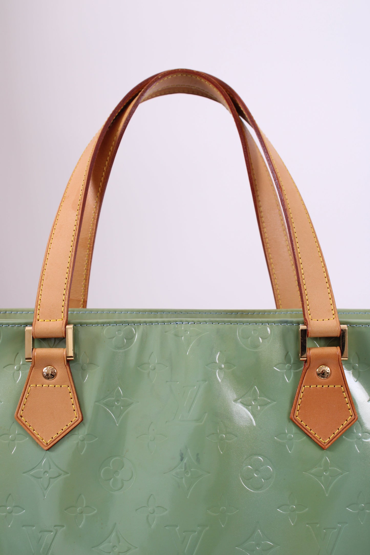 Louis Vuitton Vernis Houston Monogram Handbag Green | O/S, Green