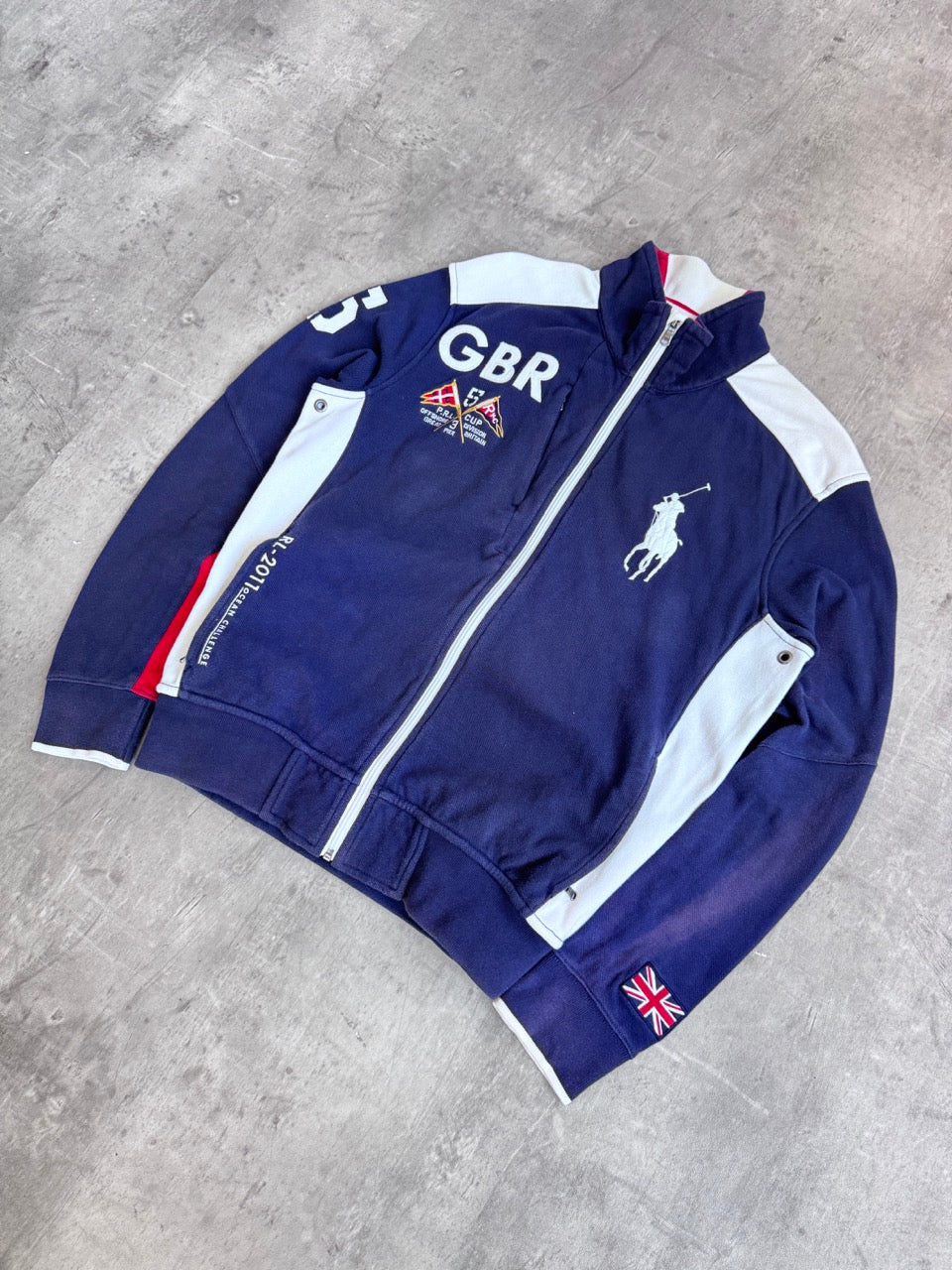 2011 Polo Ralph Lauren GBR-63 Zip up Sweater