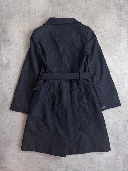 Burberry Black Wool Four Pocket Field Parka