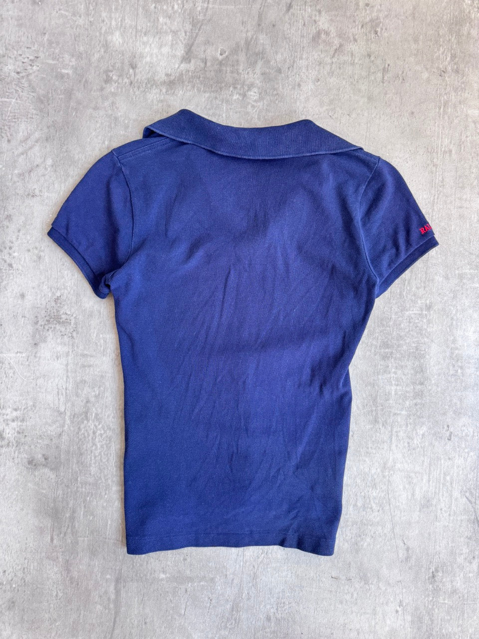 Ralph Lauren Logo Embroidered Navy Polo Shirt