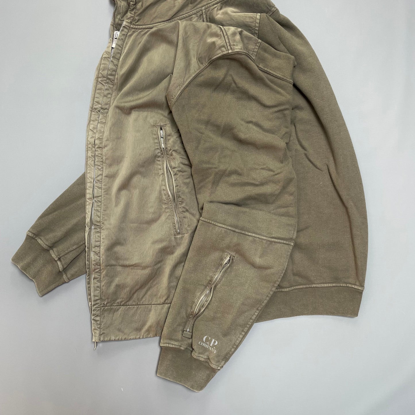C.P. Company Brown Cotton Jacket w/ Concealed Hood SS07 | XX-Large, Brown
