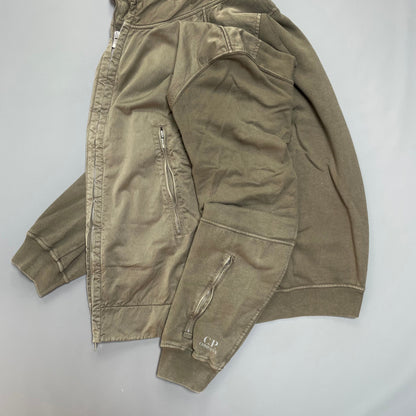 C.P. Company Brown Cotton Jacket w/ Concealed Hood SS07 | XX-Large, Brown