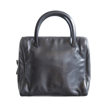 Prada Leather Top Handle Bag