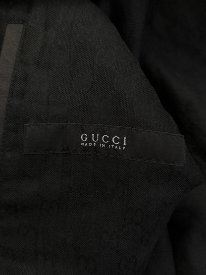 Gucci 4 Pocket Brown Waxed Cafe Racer Jacket