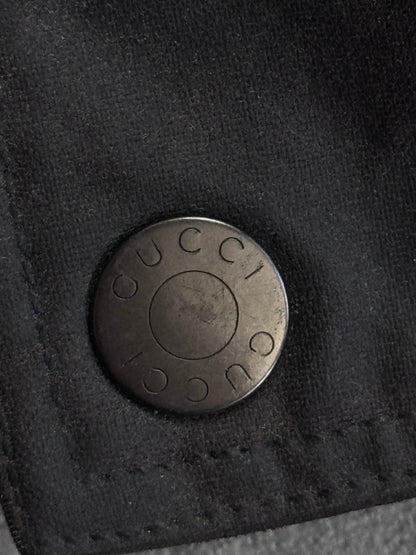 Gucci 4 Pocket Brown Waxed Cafe Racer Jacket