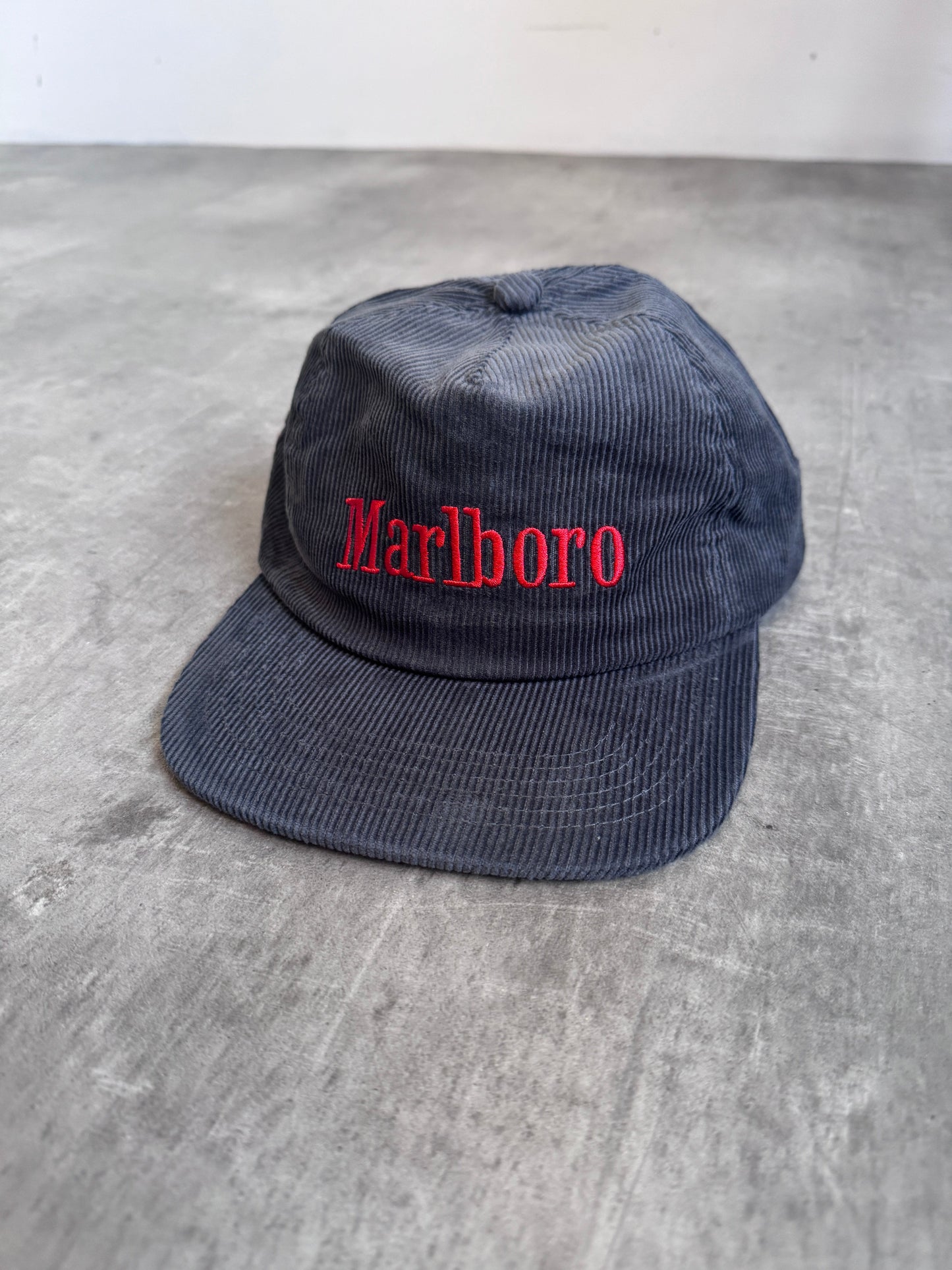 Deadstock Grey Marlboro Cord Cap