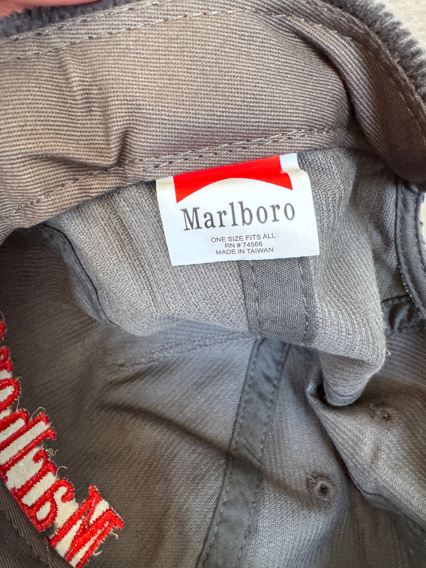 Deadstock Grey Marlboro Cord Cap