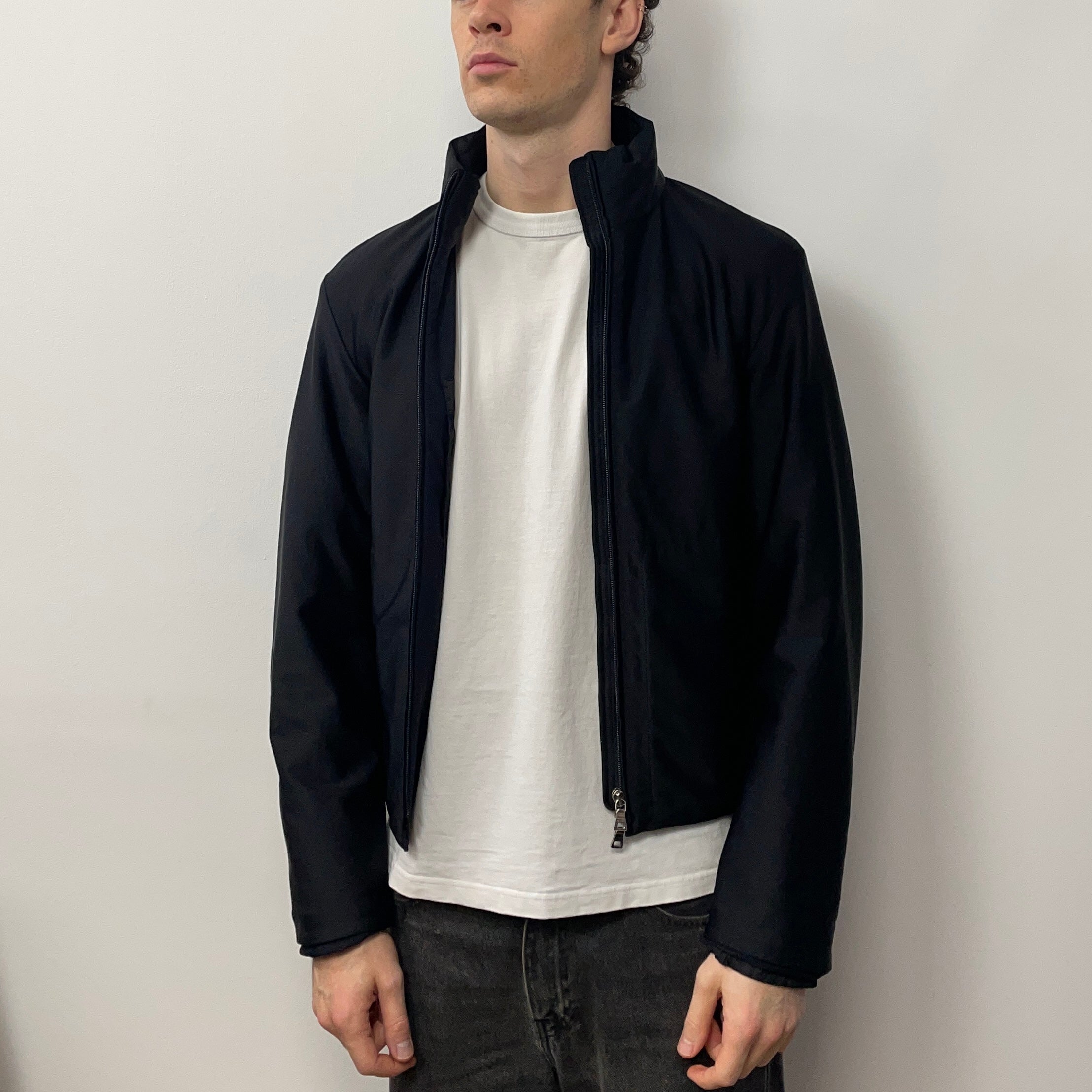 ジャケット・アウター 00s PRADA tailored jacket dark navy Prada Sport Navy 99/00 Technical Jacket – Known Source