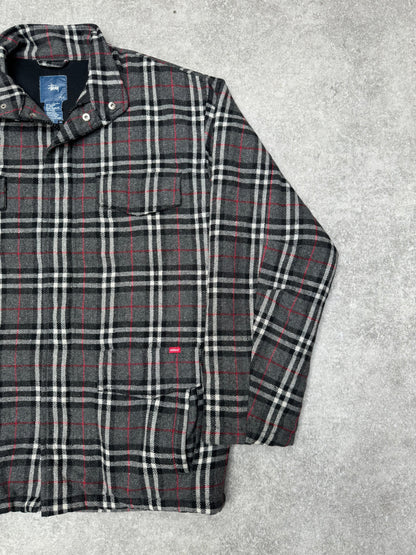 Stussy Multi Pockets Plaid Pattern Jacket