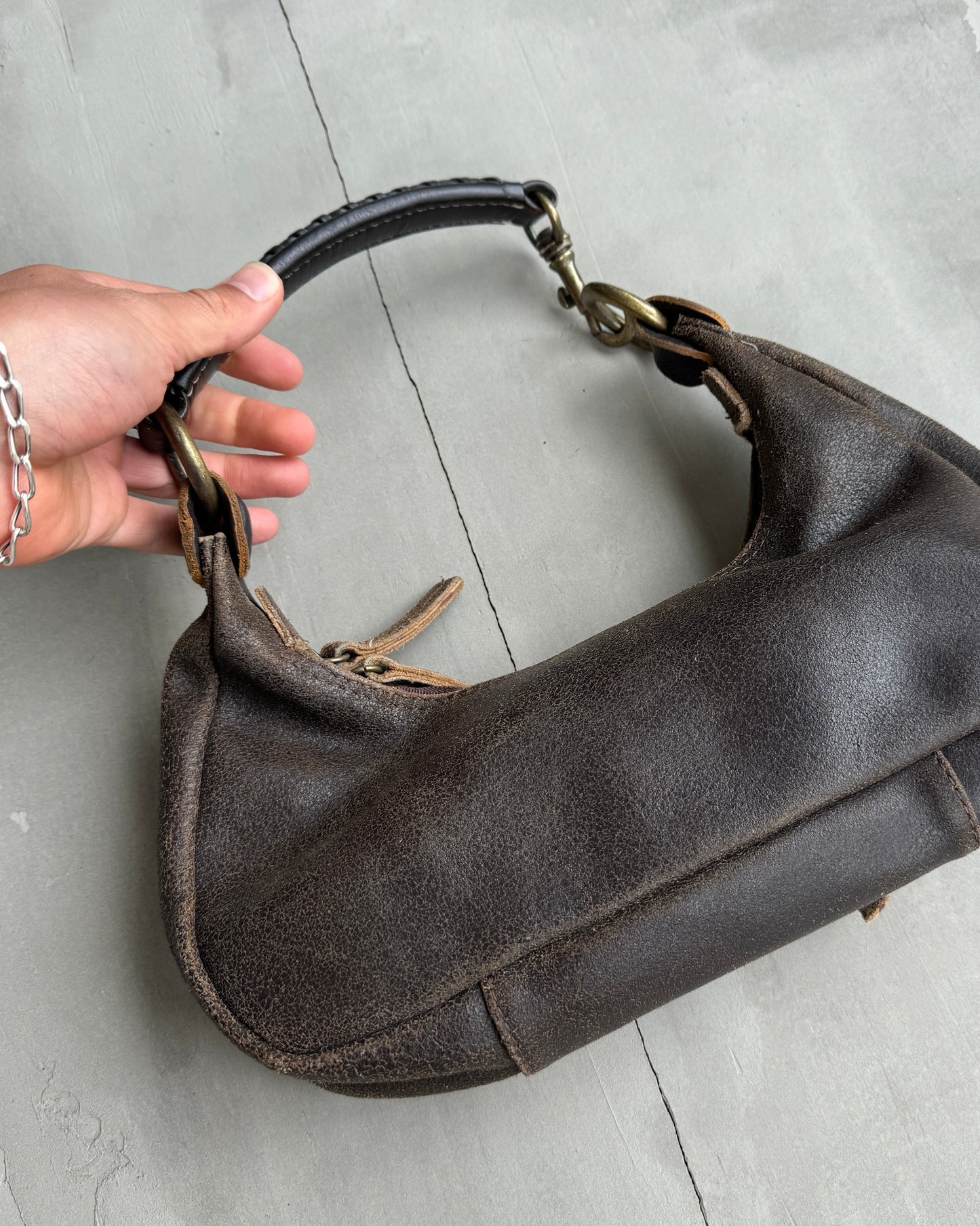 KTDO BROWN LEATHER SHOULDER BAG | O/S, Brown