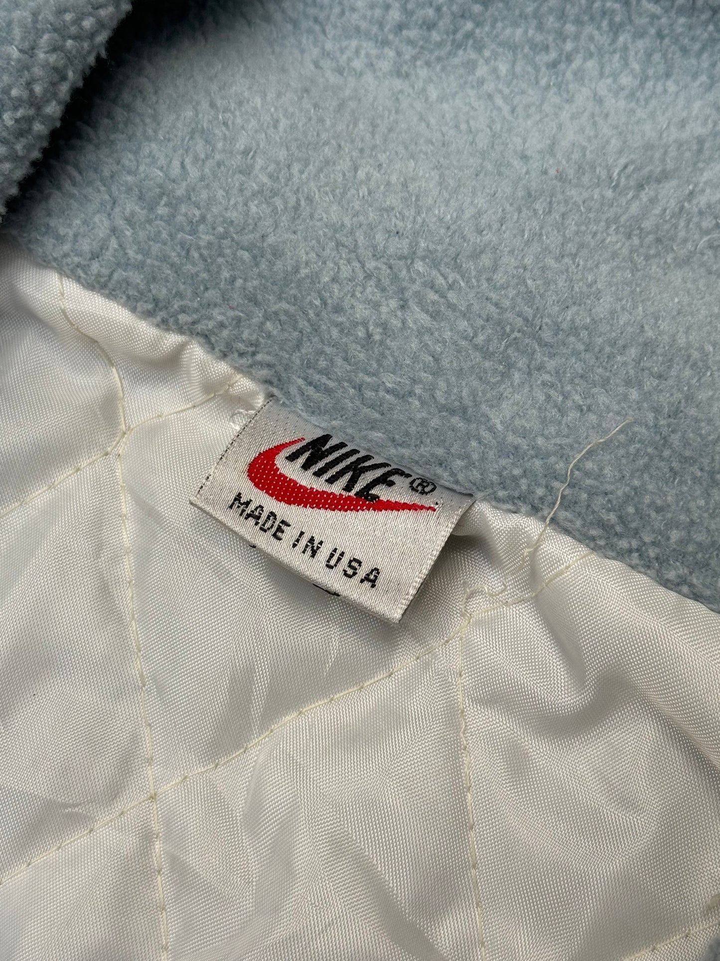 Nike Swooch Logo Embroidered Oversized Fleece Jacket