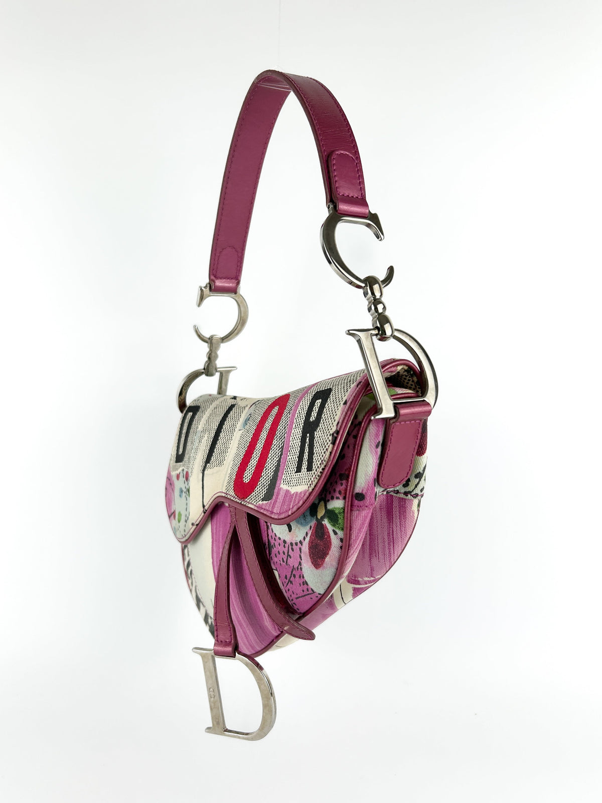 RARE Archive Christian Dior ‘Dior Filth’ Saddle Bag (2003) | O/S, Pink