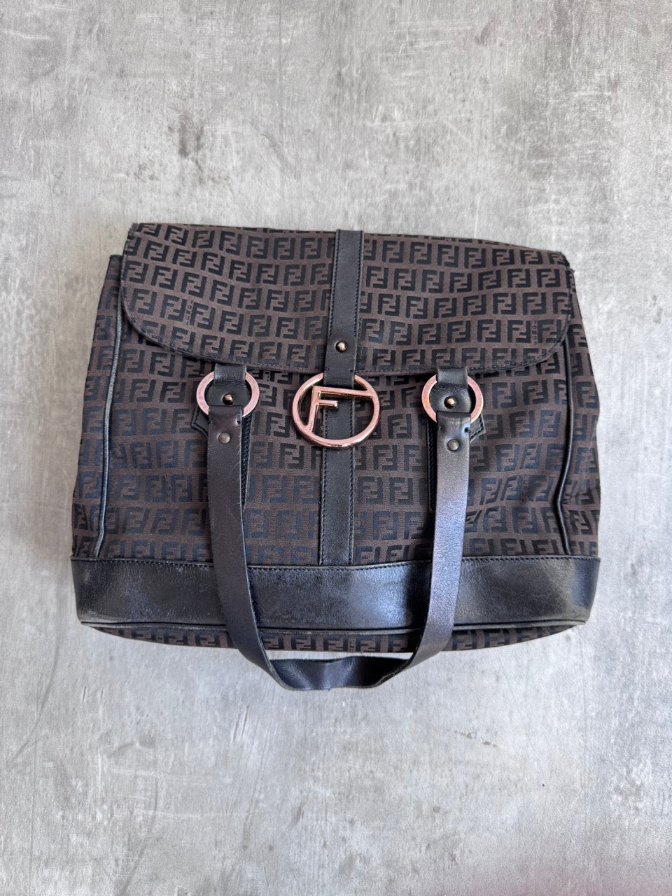 Fendi Zucchino Mamma Baguette Bag