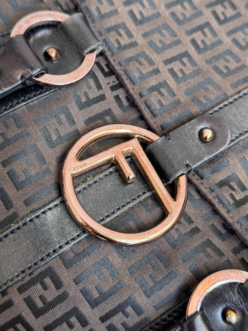 Fendi Zucchino Mamma Baguette Bag