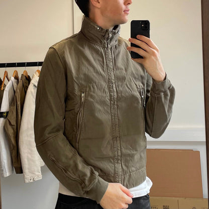 C.P. Company Brown Cotton Jacket w/ Concealed Hood SS07 | XX-Large, Brown