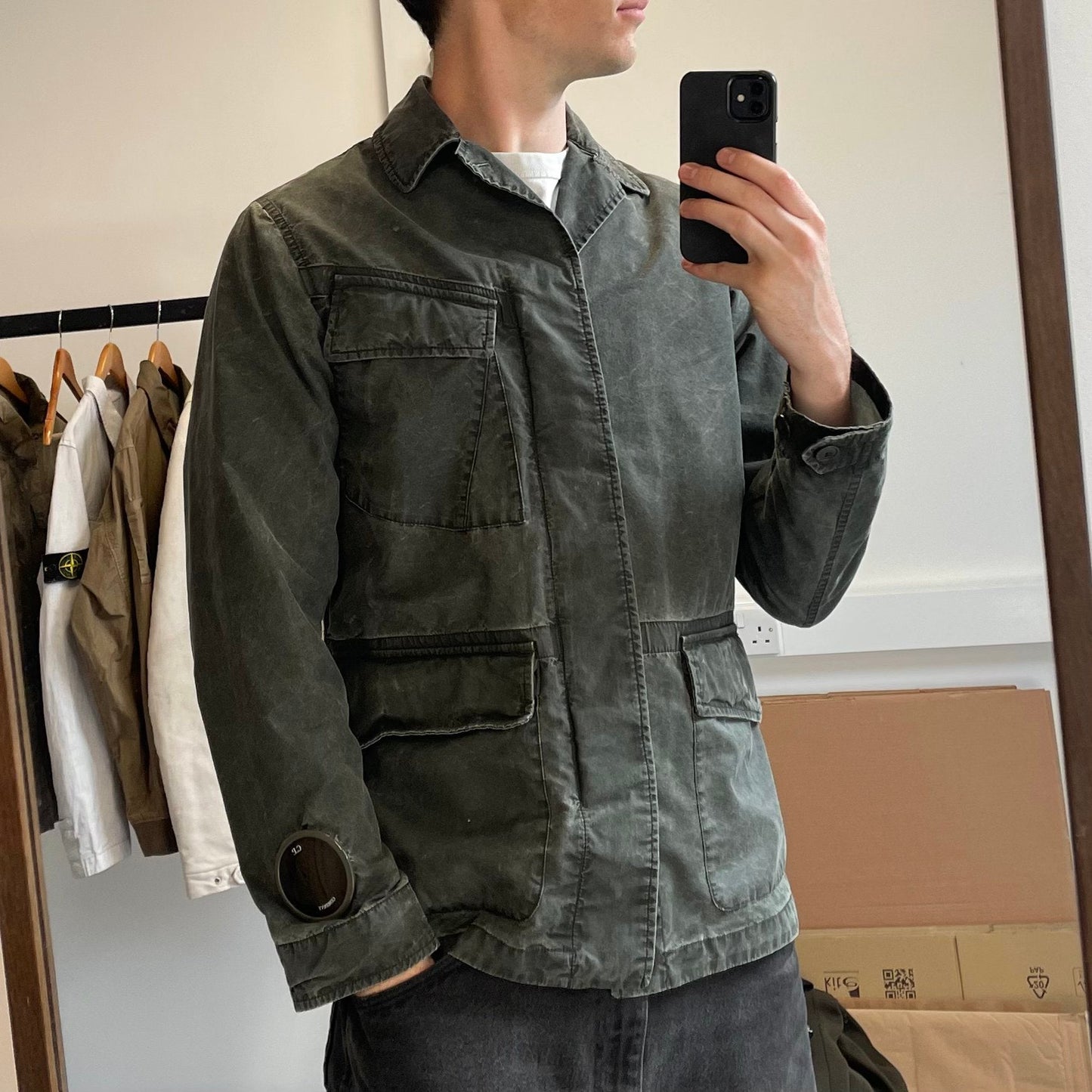 C.P. Company 50 Fili La Mille Watchviewer Jacket | Medium, Green