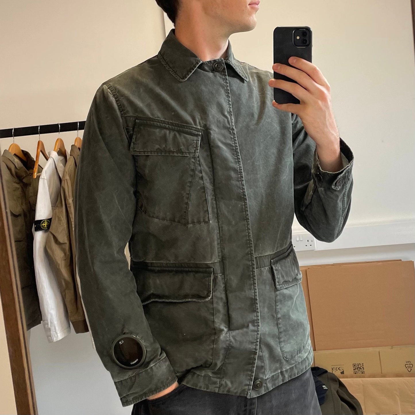 C.P. Company 50 Fili La Mille Watchviewer Jacket | Medium, Green