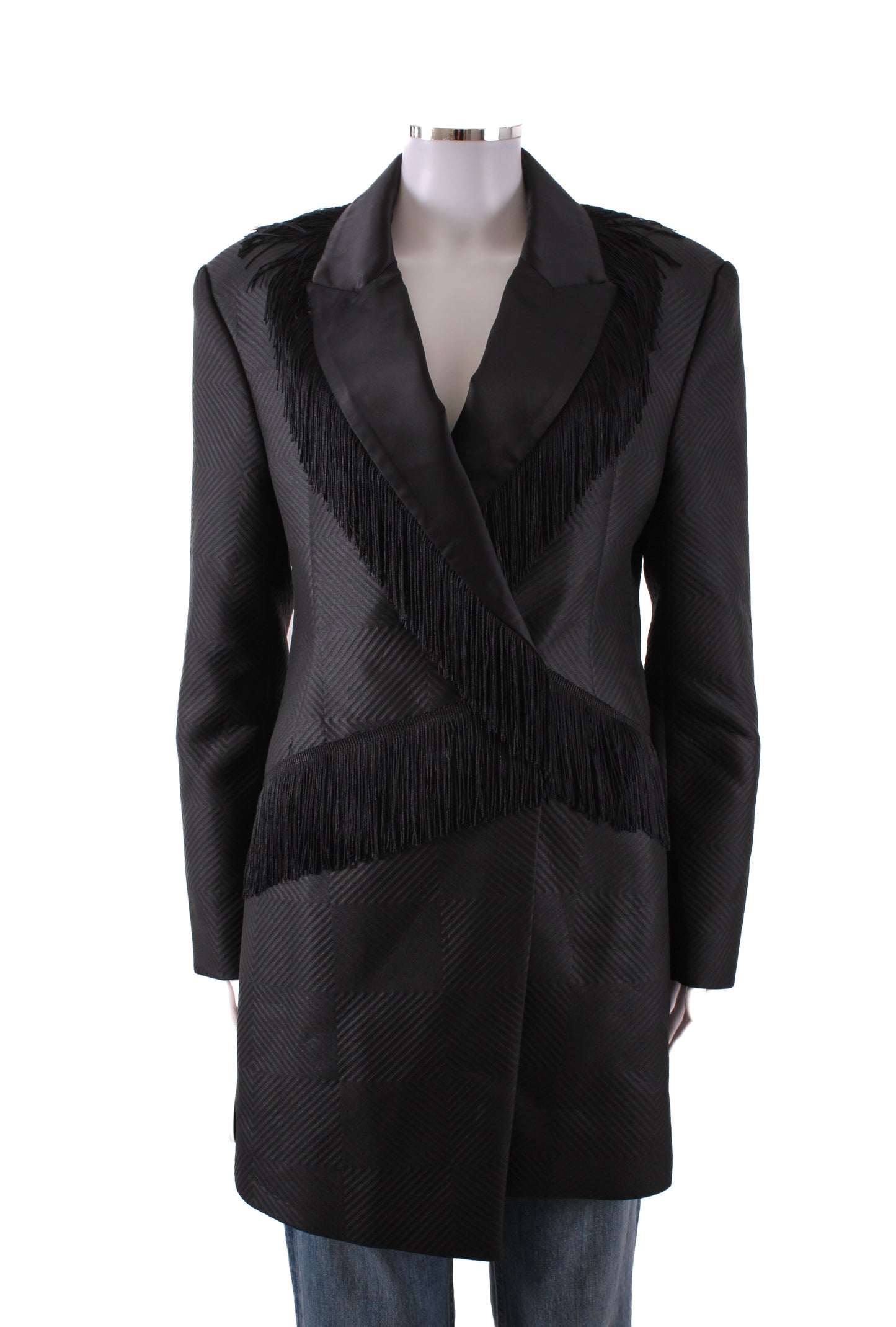 Rotate Birger Christensen Shannon Tassle Blazer Mini Dress Black 10 | Default Title, Black