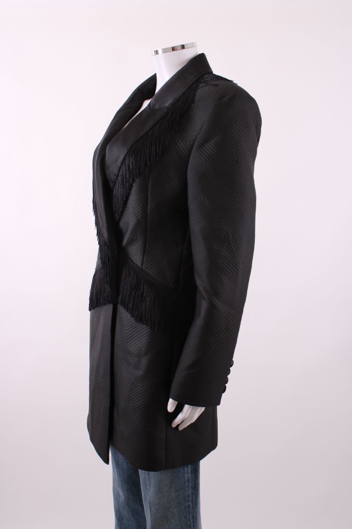 Rotate Birger Christensen Shannon Tassle Blazer Mini Dress Black 10 | Default Title, Black