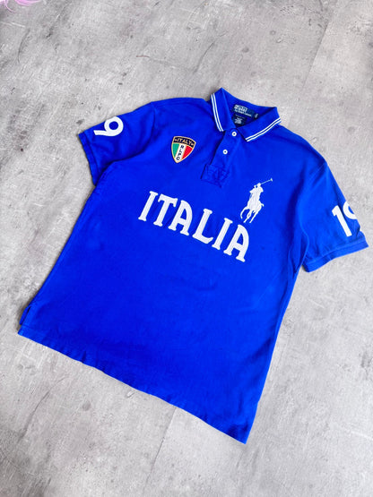 Polo Ralph Lauren 'Italia 19' Blue Polo Shirt