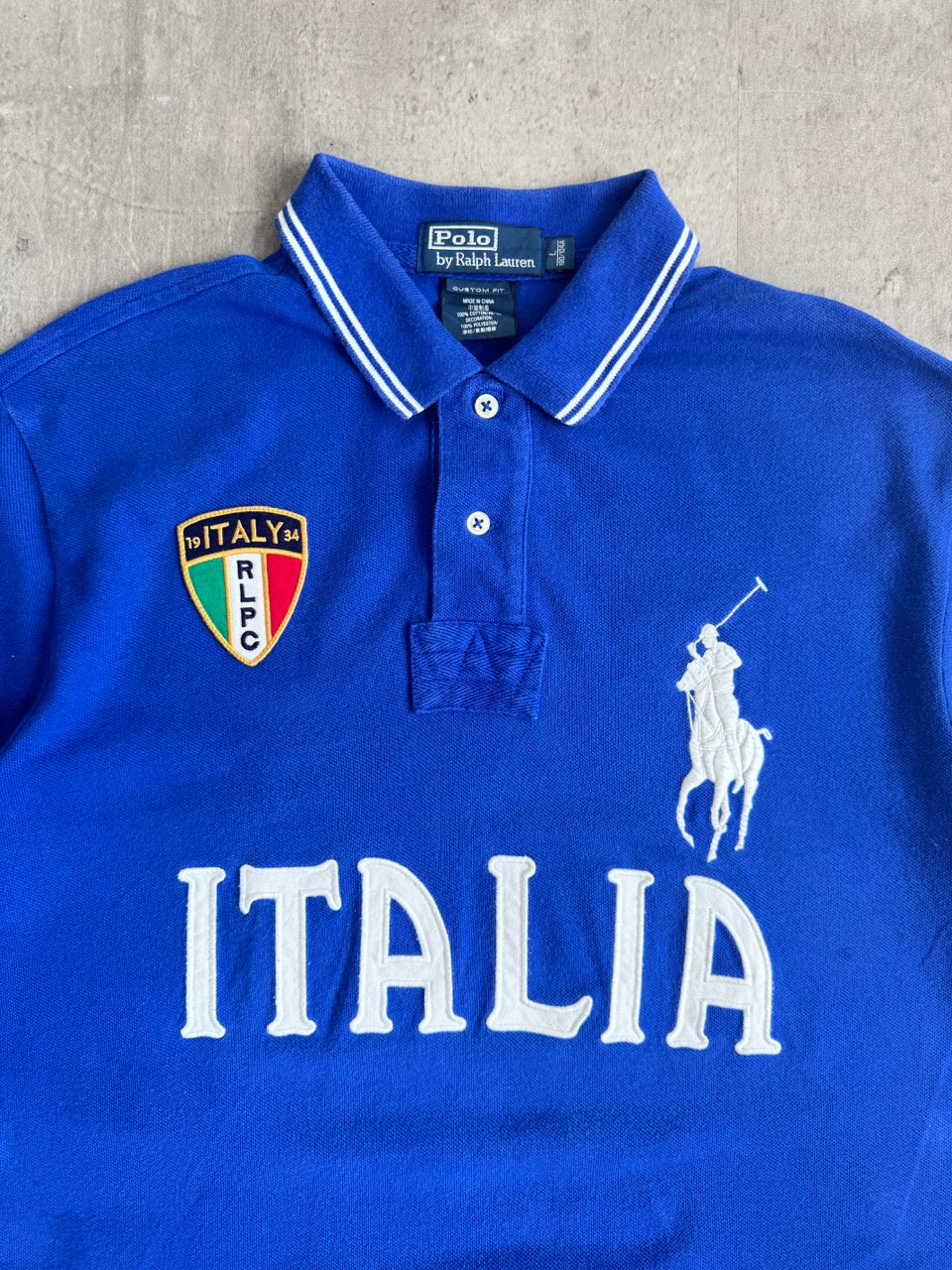 Polo Ralph Lauren 'Italia 19' Blue Polo Shirt