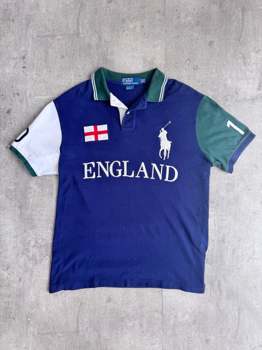 00s Polo Ralph Lauren Two Tone England Shirt