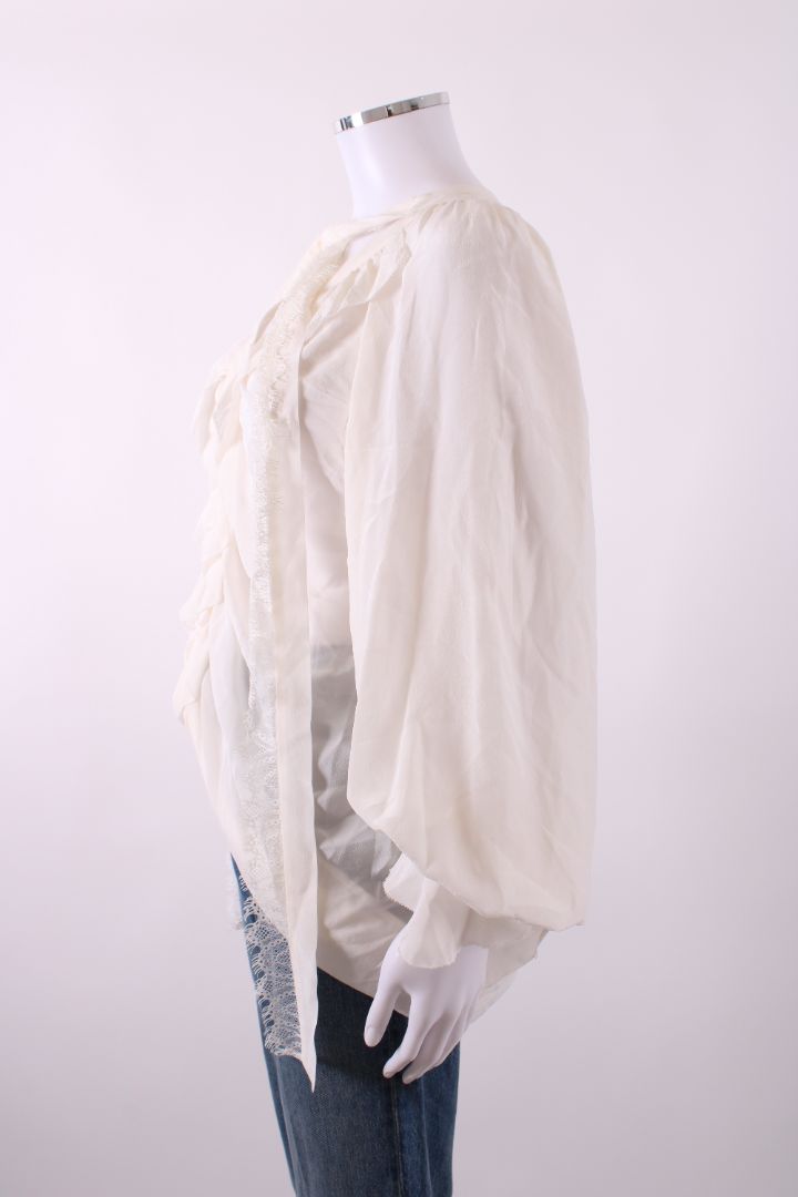 The Kooples Lace Blouse Off-White M | Default Title, White