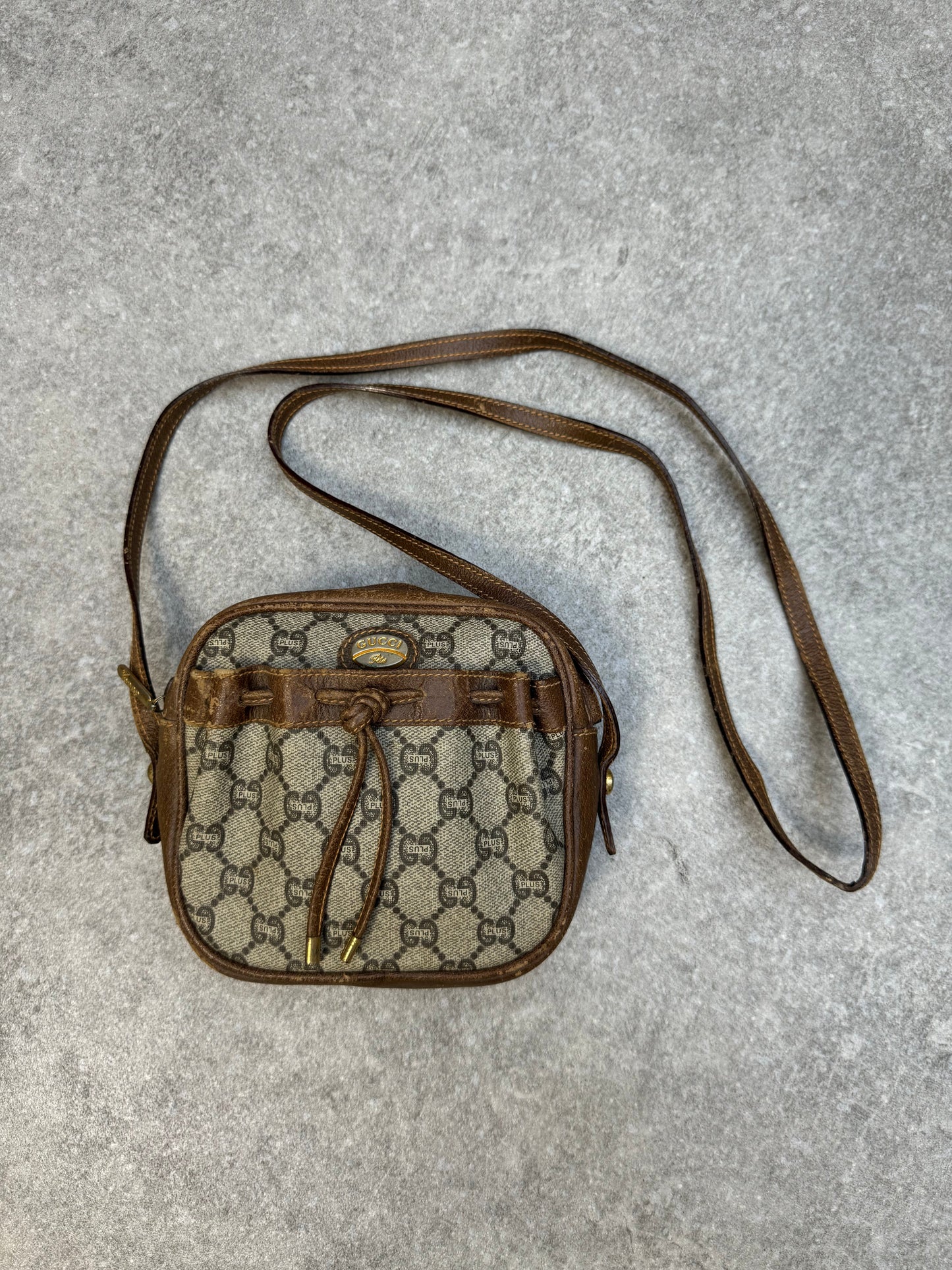 Vintage Gucci PLUS Supreme GG Canvas Leather Mini Crossbody