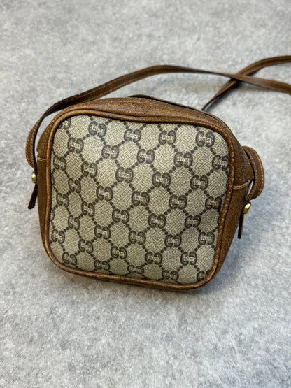 Vintage Gucci PLUS Supreme GG Canvas Leather Mini Crossbody