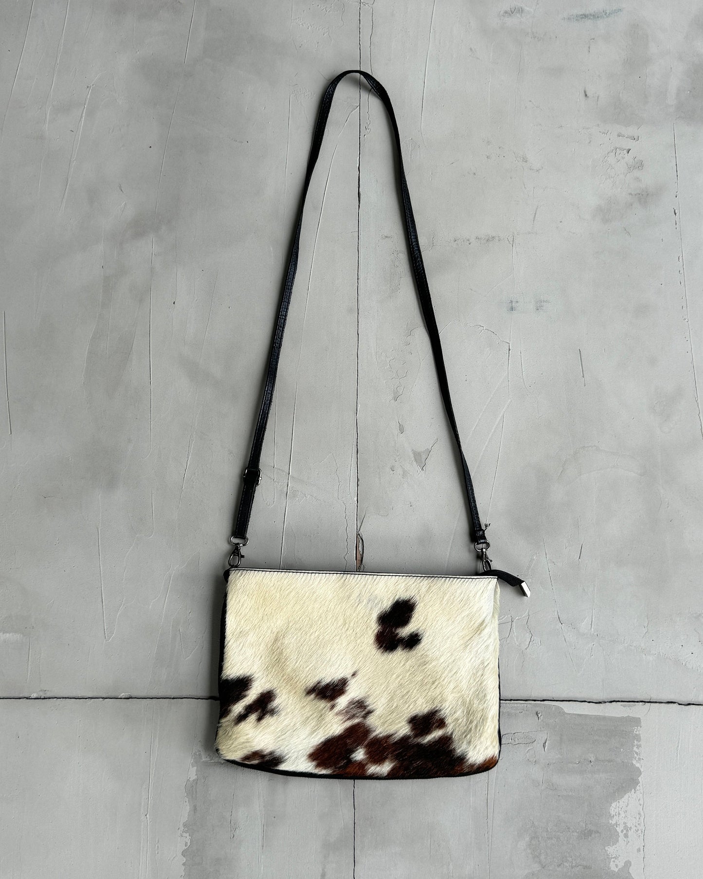 ITALIAN LEATHER & PONYHAIR SIDE BAG