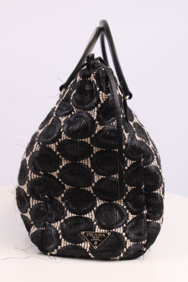 Prada Handbag Black/ Cream | O/S, Black