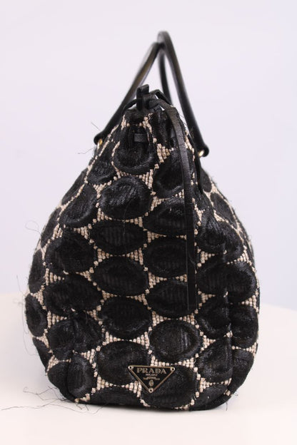 Prada Handbag Black/ Cream | O/S, Black